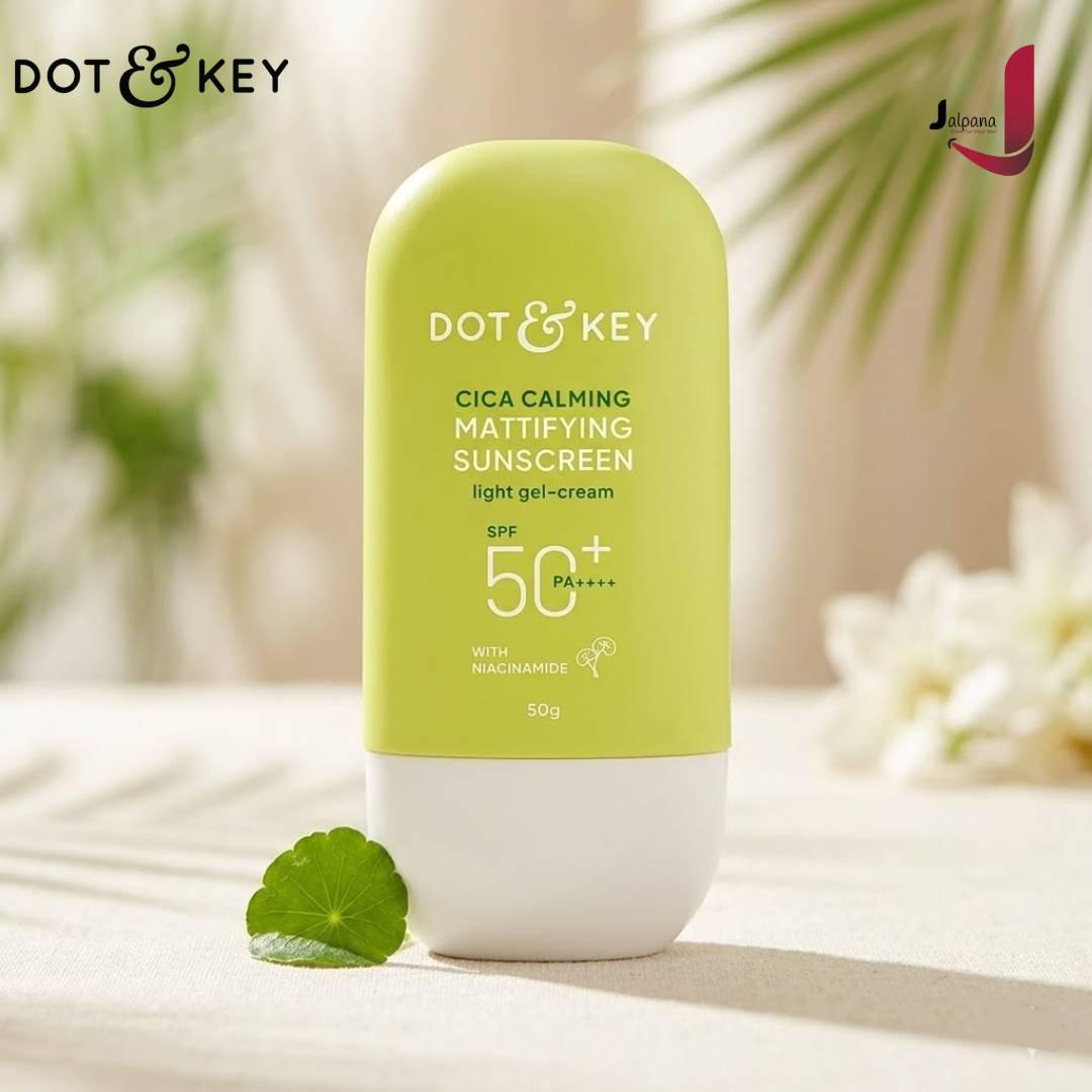 Dot and Key Cica Calming Mattifying Sunscreen SPF 50+ PA++++ with Niacinamide 50gm